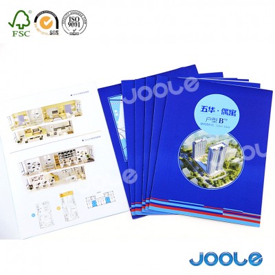 A4 A5 B3 B5 size hard cover board book magazine promotional booklet full color printing