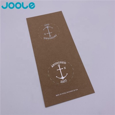 Custom content brown kraft paper thank-you card ving card